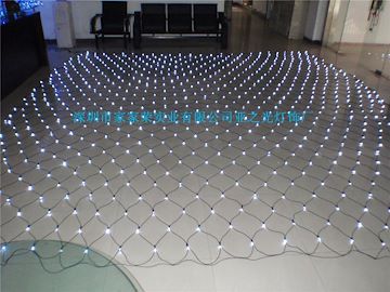 供应800颗LED 5m*6m橡胶线防水LED网灯